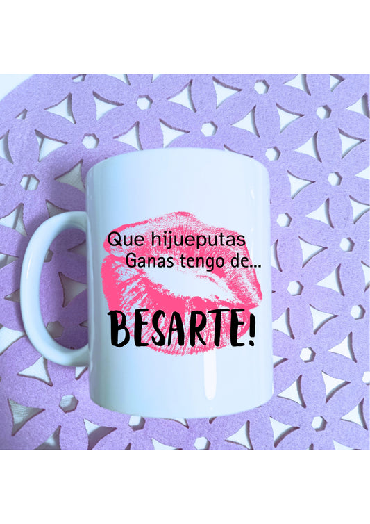 Taza Ganas de Besarte